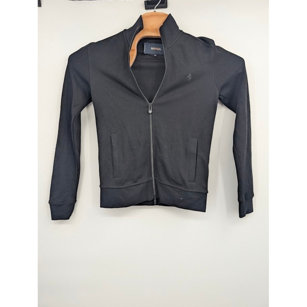 Ferrari Official Men's Medium Black Full Zip Track Jacket